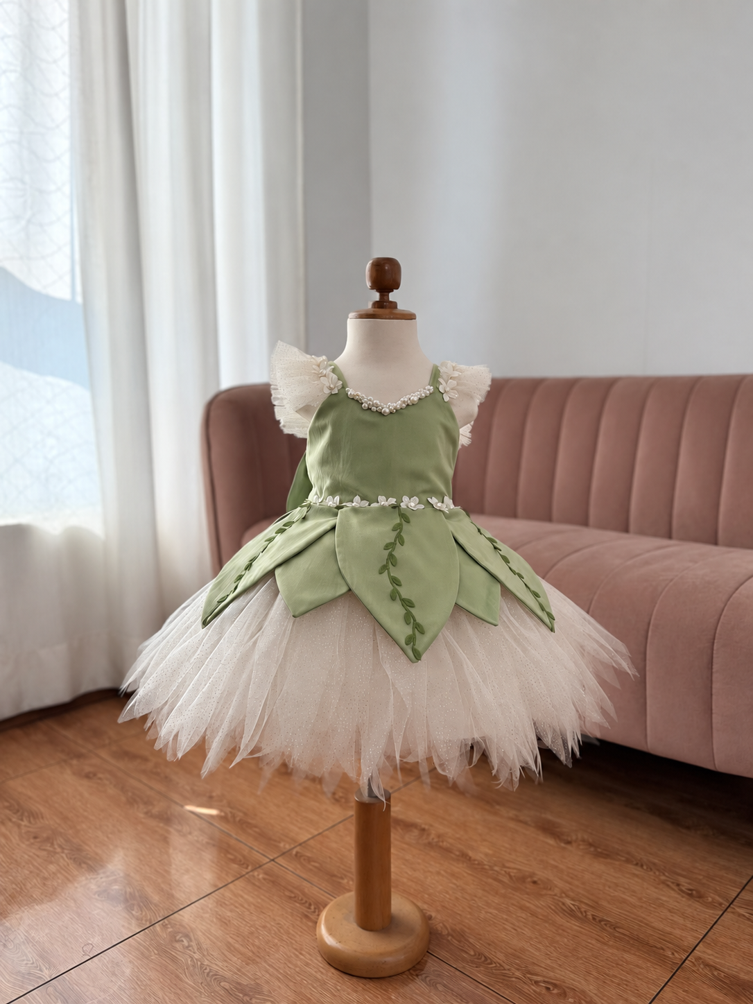 Vestido tinkerbell aura olivo