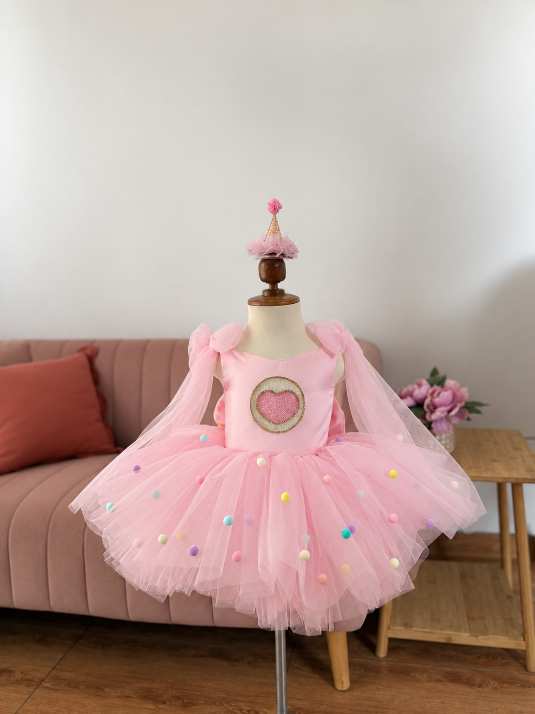 Vestido plim plim rosa bebe
