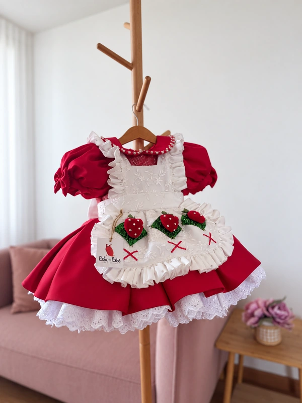 Vestido rosita fresita rojo