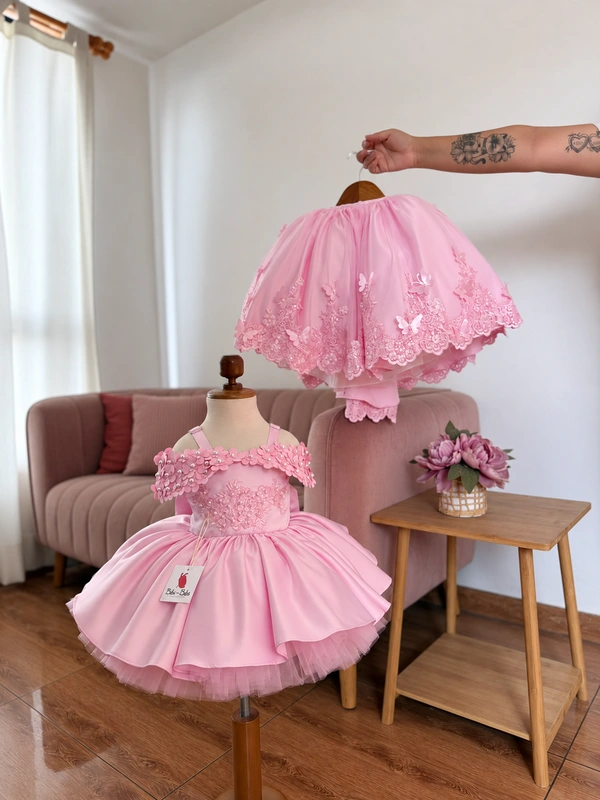 Pink Enchanted Garden 2-in-1 Dress